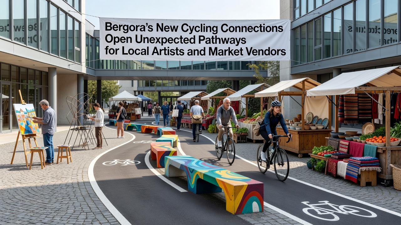 Bergora Cycling Network Expands Reach for Artists and Market Traders